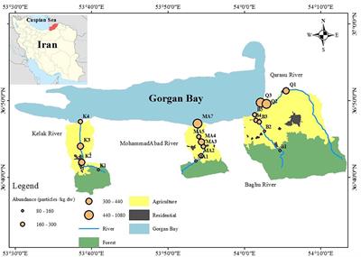 Source of plastic contamination of the rivers ending to the Gorgan Bay, southeast of the Caspian Sea, Iran